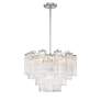 3_Crystorama Addis 20" Wide 6-Light Polished Chrome Crystal Chandelier more views