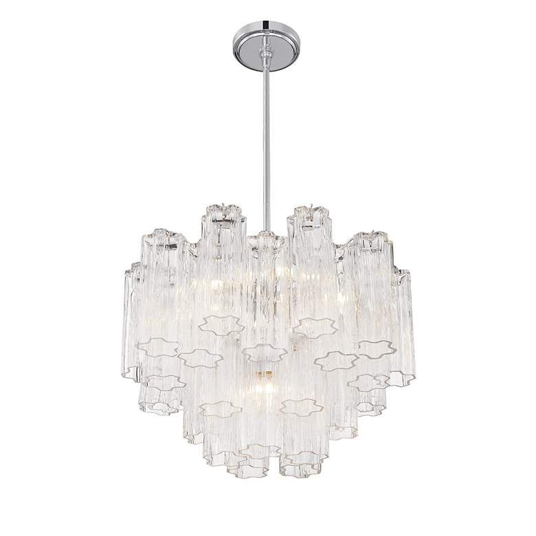 Image 4 Crystorama Addis 20" Wide 6-Light Polished Chrome Crystal Chandelier more views