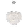 4_Crystorama Addis 20" Wide 6-Light Polished Chrome Crystal Chandelier more views