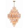 2_Crystorama Addis 20 Light Aged Brass Chandelier