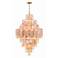 Crystorama Addis 20 Light Aged Brass Chandelier