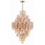 3_Crystorama Addis 20 Light Aged Brass Chandelier more views