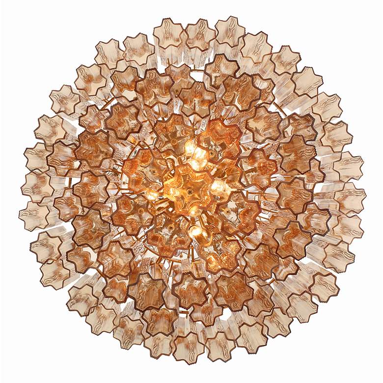 Image 5 Crystorama Addis 20 Light Aged Brass Chandelier more views