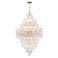 Crystorama Addis 20 Light Aged Brass Chandelier