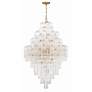 3_Crystorama Addis 20 Light Aged Brass Chandelier more views