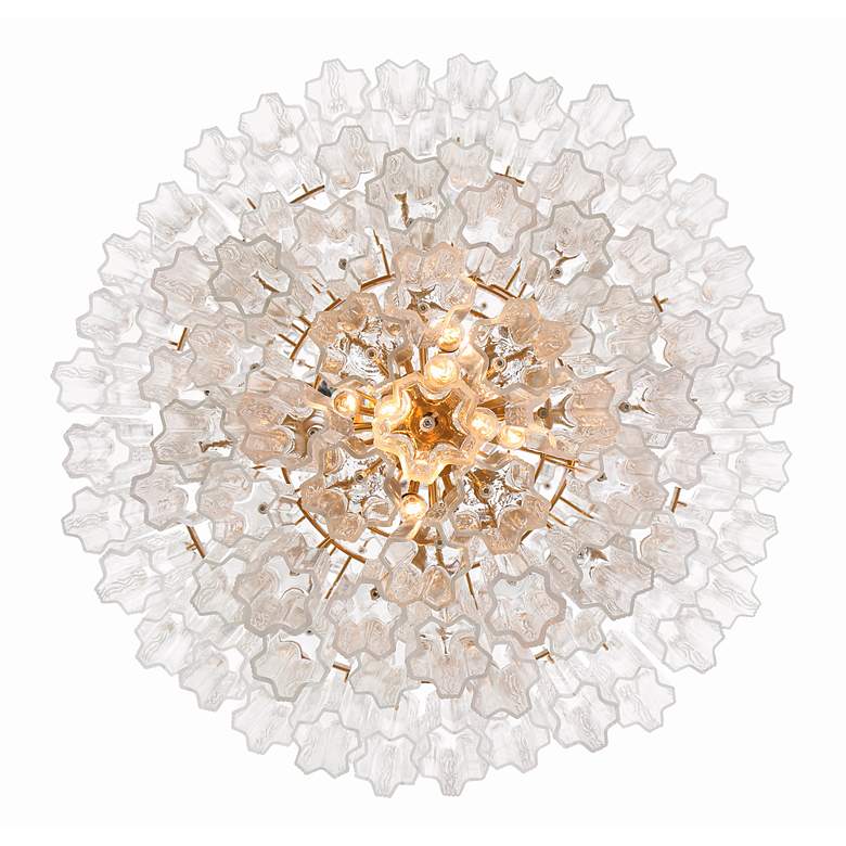 Image 5 Crystorama Addis 20 Light Aged Brass Chandelier more views