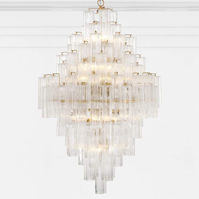Image 6 Crystorama Addis 20 Light Aged Brass Chandelier more views