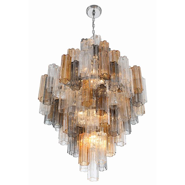 Image 4 Crystorama Addis 20 Light Polished Chrome Chandelier more views