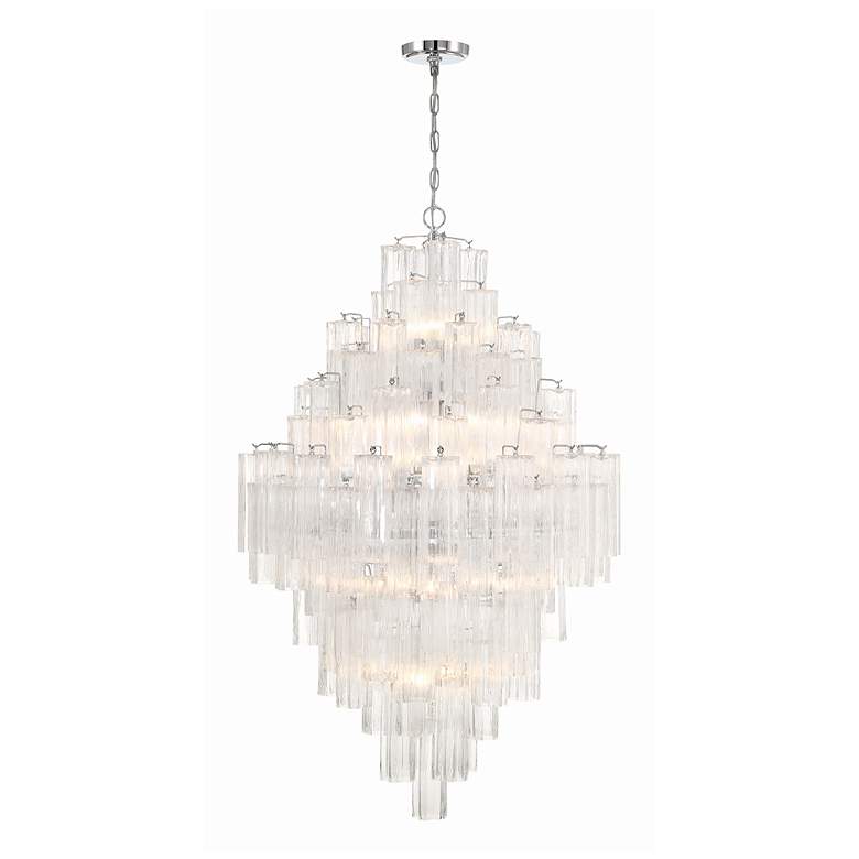 Image 2 Crystorama Addis 20 Light Polished Chrome Chandelier