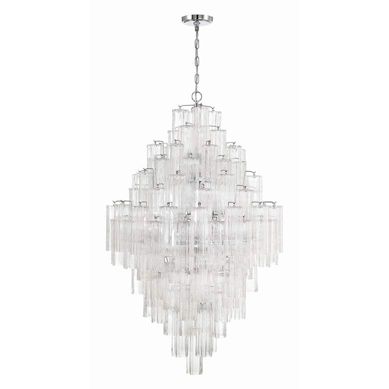 Image 3 Crystorama Addis 20 Light Polished Chrome Chandelier more views