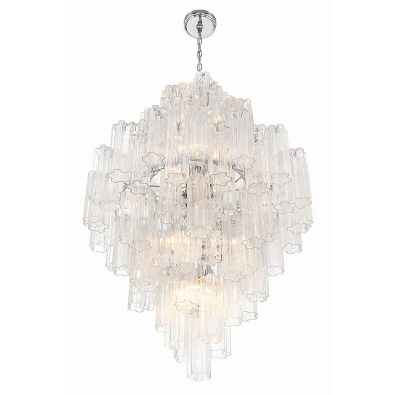 Image 4 Crystorama Addis 20 Light Polished Chrome Chandelier more views