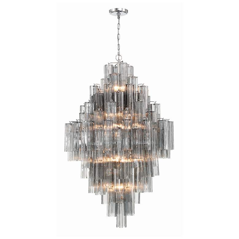 Image 2 Crystorama Addis 20 Light Polished Chrome Chandelier