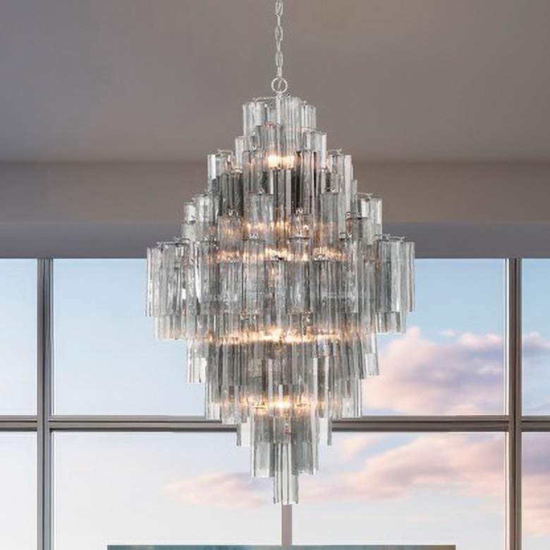 Image 1 Crystorama Addis 20 Light Polished Chrome Chandelier