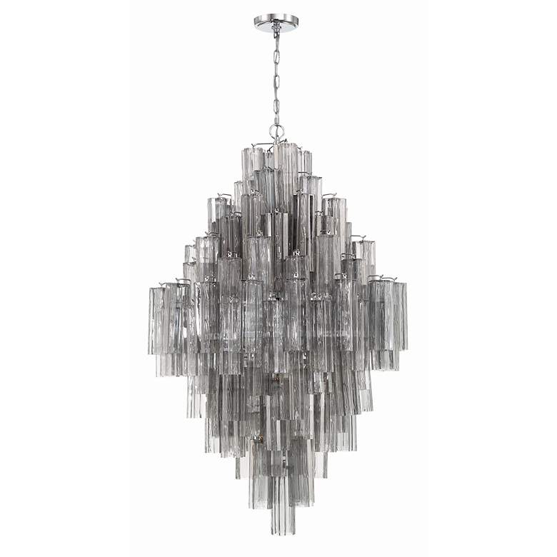 Image 3 Crystorama Addis 20 Light Polished Chrome Chandelier more views