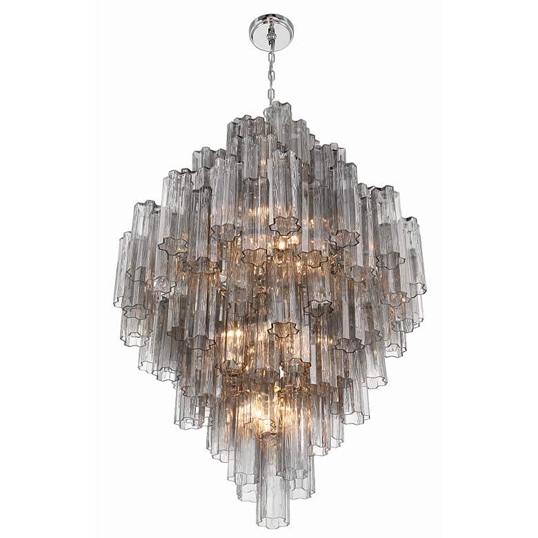 Image 4 Crystorama Addis 20 Light Polished Chrome Chandelier more views