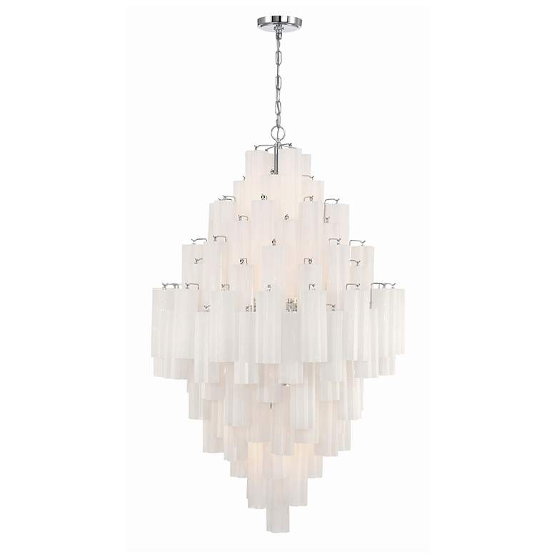Image 2 Crystorama Addis 20 Light Polished Chrome Chandelier