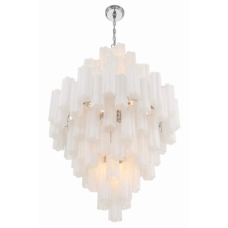 Image 4 Crystorama Addis 20 Light Polished Chrome Chandelier more views
