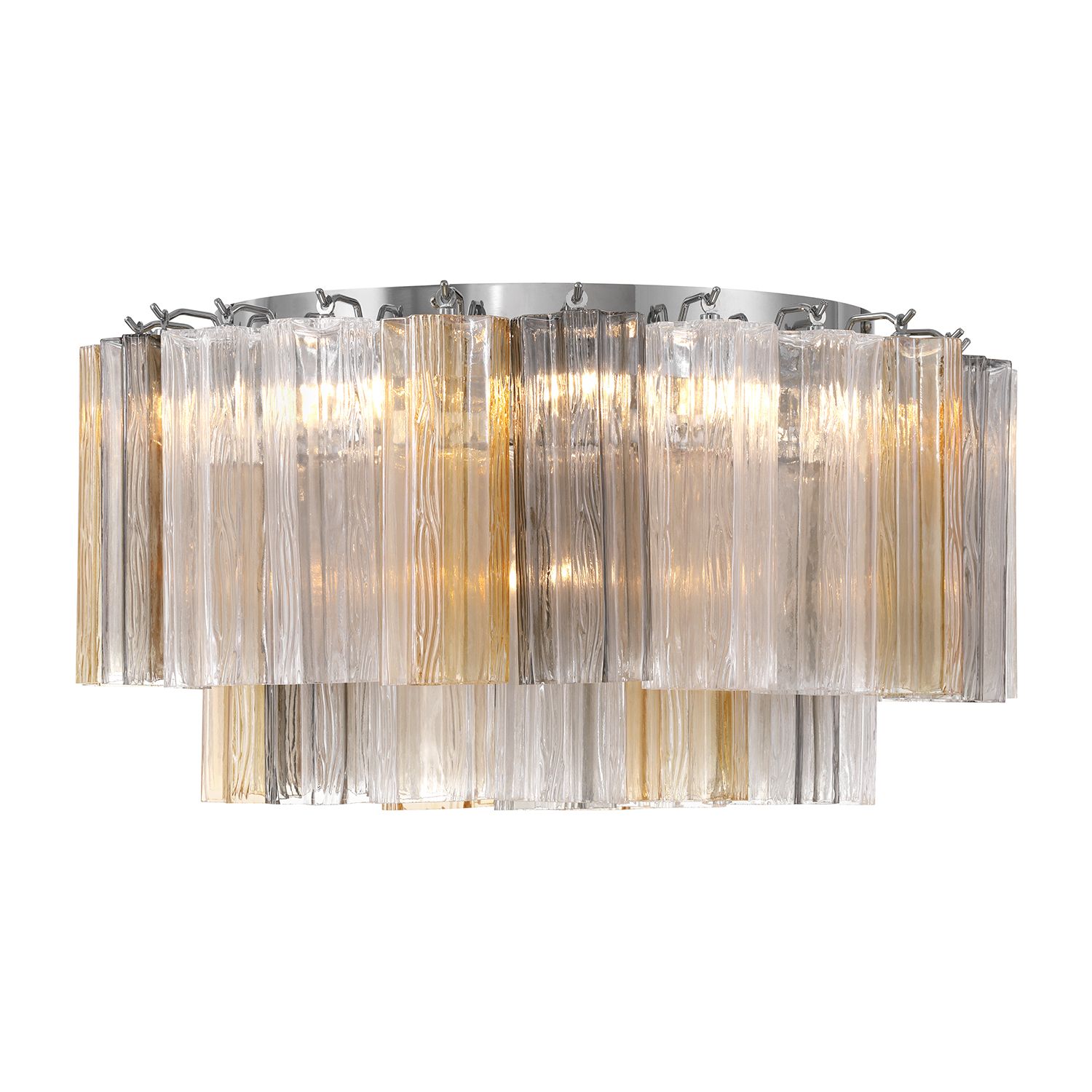 Image 3 Crystorama Addis 22.25'' Polished Chrome Flush Mount more views