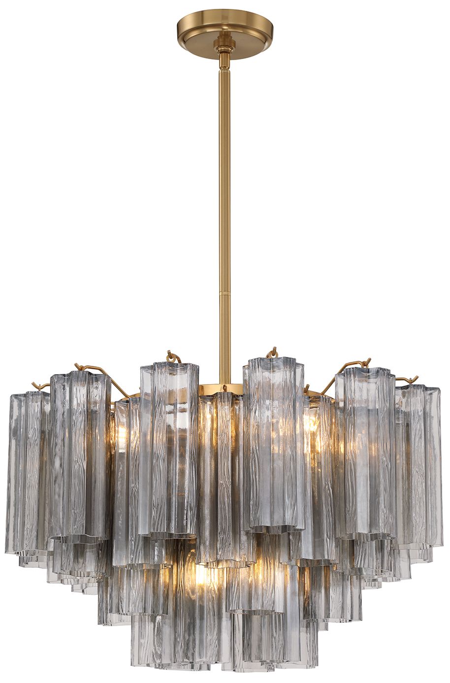 Crystorama Addis 22'' Aged Brass Chandelier