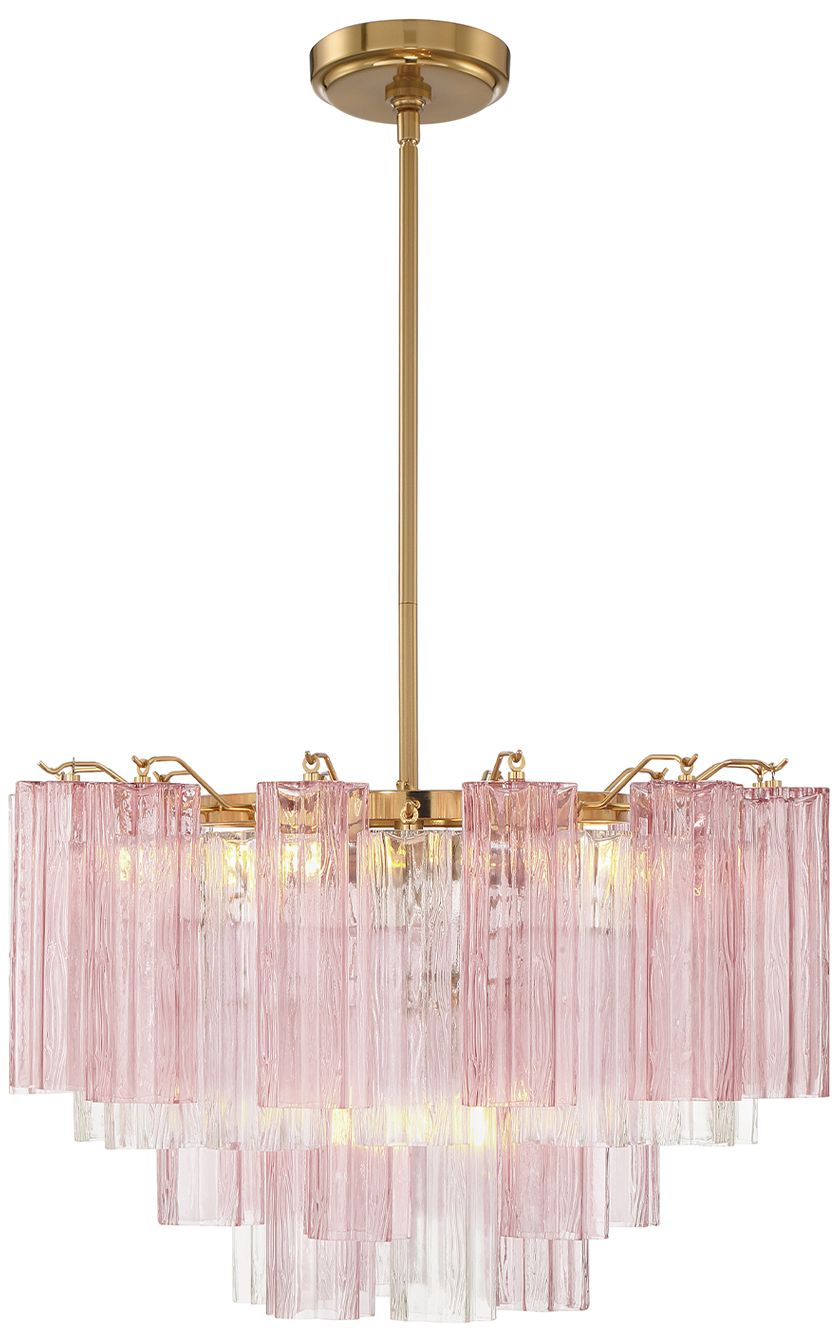 Crystorama Addis 22'' Aged Brass Chandelier