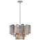 Crystorama Addis 22" Wide 9-Light Modern Glass Chandelier