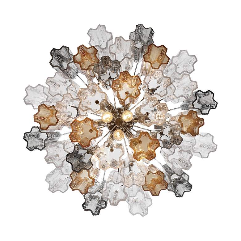 Image 5 Crystorama Addis 22" Wide 9-Light Modern Glass Chandelier more views