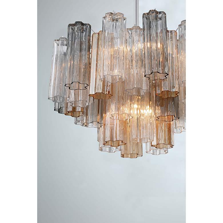 Image 6 Crystorama Addis 22" Wide 9-Light Modern Glass Chandelier more views