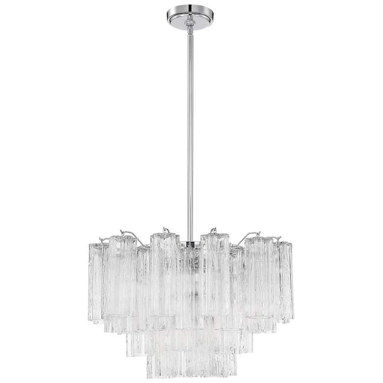 Image 2 Crystorama Addis 22" Wide 9-Light Polished Chrome Crystal Chandelier