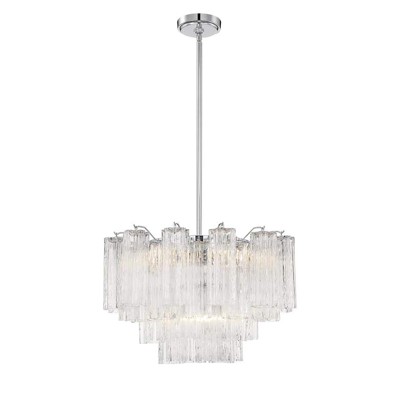 Image 3 Crystorama Addis 22" Wide 9-Light Polished Chrome Crystal Chandelier more views