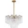 Crystorama Addis 22" Wide Aged Brass 9-Light Chandelier