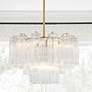 7_Crystorama Addis 22" Wide Aged Brass 9-Light Chandelier more views