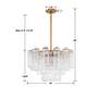 Crystorama Addis 22" Wide Aged Brass 9-Light Chandelier