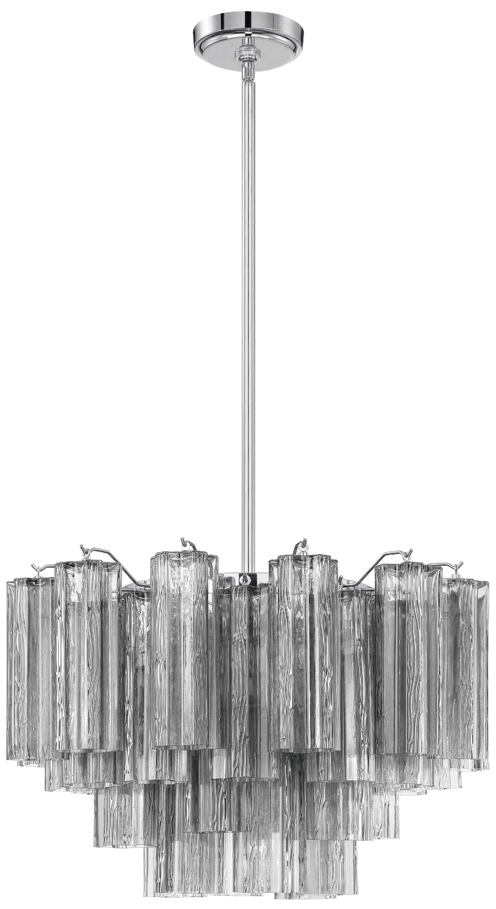 Image 2 Crystorama Addis 22'' Polished Chrome Chandelier