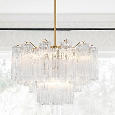 Crystorama Addis 22" Wide Aged Brass 9-Light Chandelier