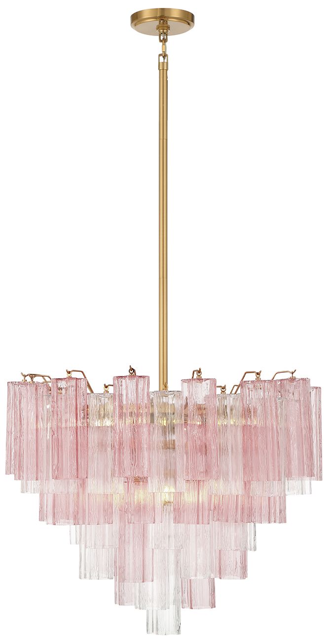 Image 4 Crystorama Addis 26.75'' Aged Brass Chandelier more views