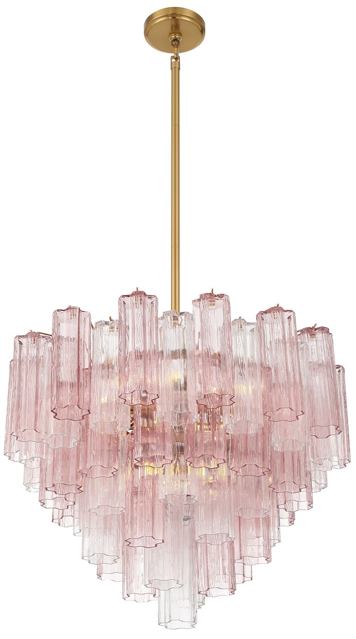 Image 5 Crystorama Addis 26.75'' Aged Brass Chandelier more views