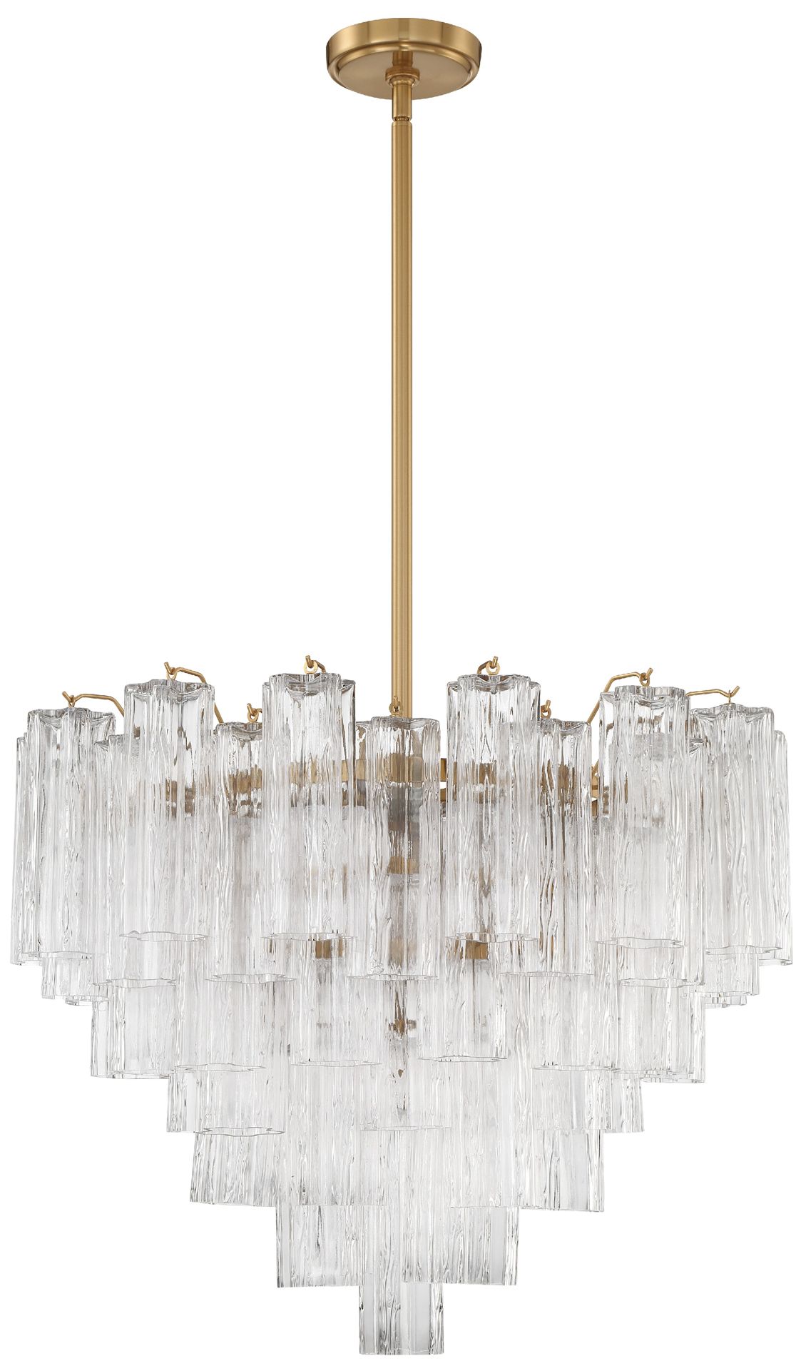 Crystorama Addis 26.75'' Aged Brass Chandelier