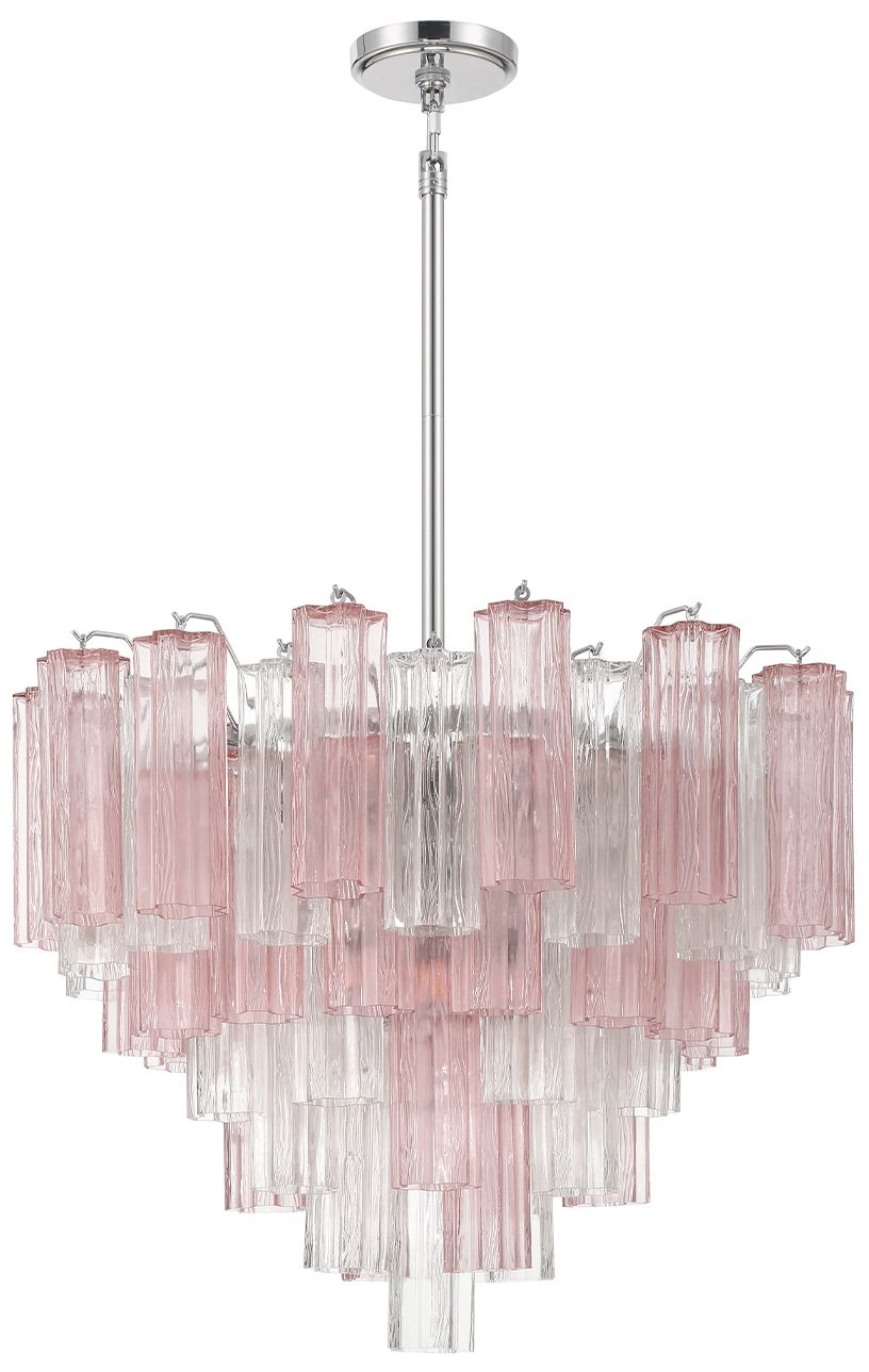 Image 2 Crystorama Addis 26.75'' Polished Chrome Chandelier more views