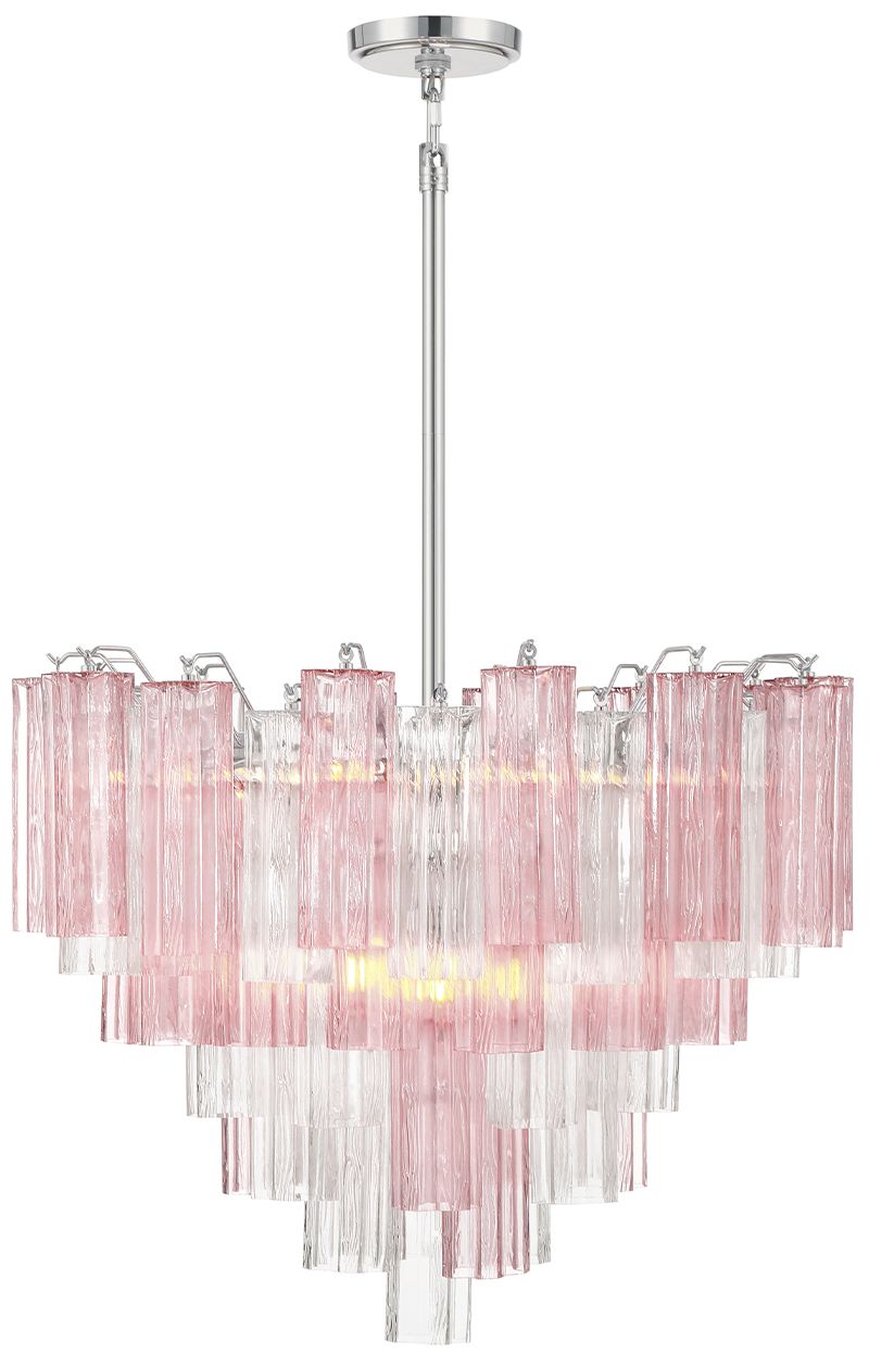 Image 3 Crystorama Addis 26.75'' Polished Chrome Chandelier more views