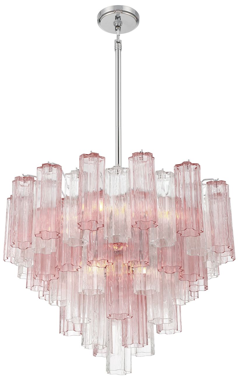 Image 4 Crystorama Addis 26.75'' Polished Chrome Chandelier more views