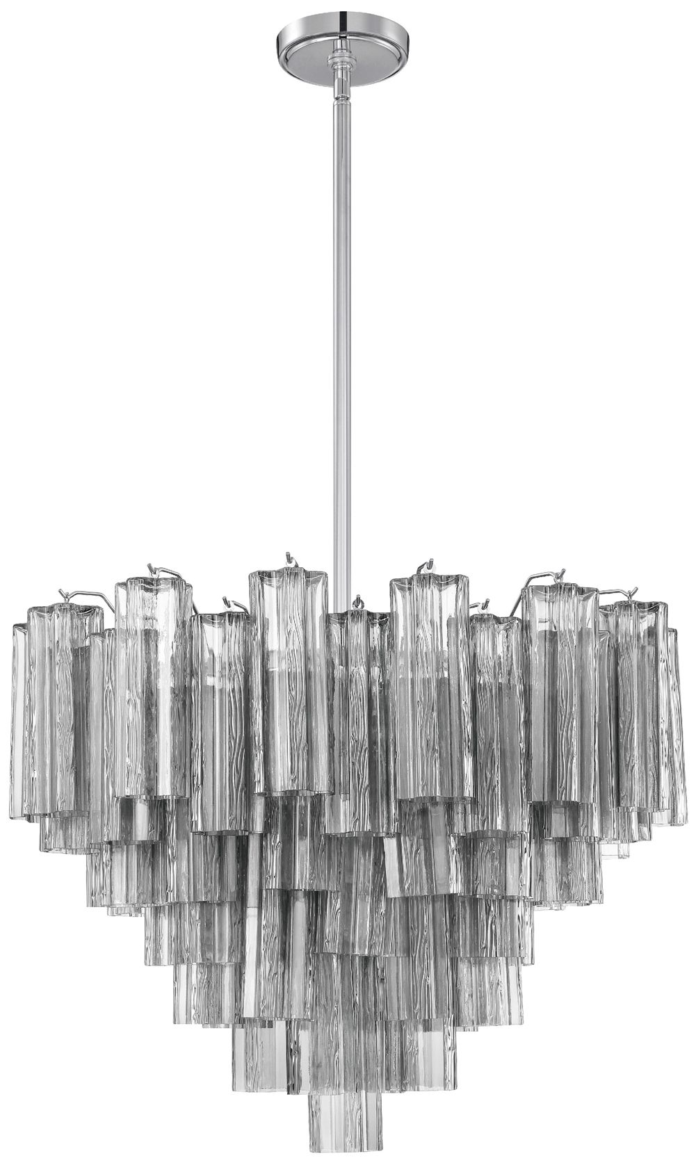 Image 2 Crystorama Addis 26.75'' Polished Chrome Chandelier