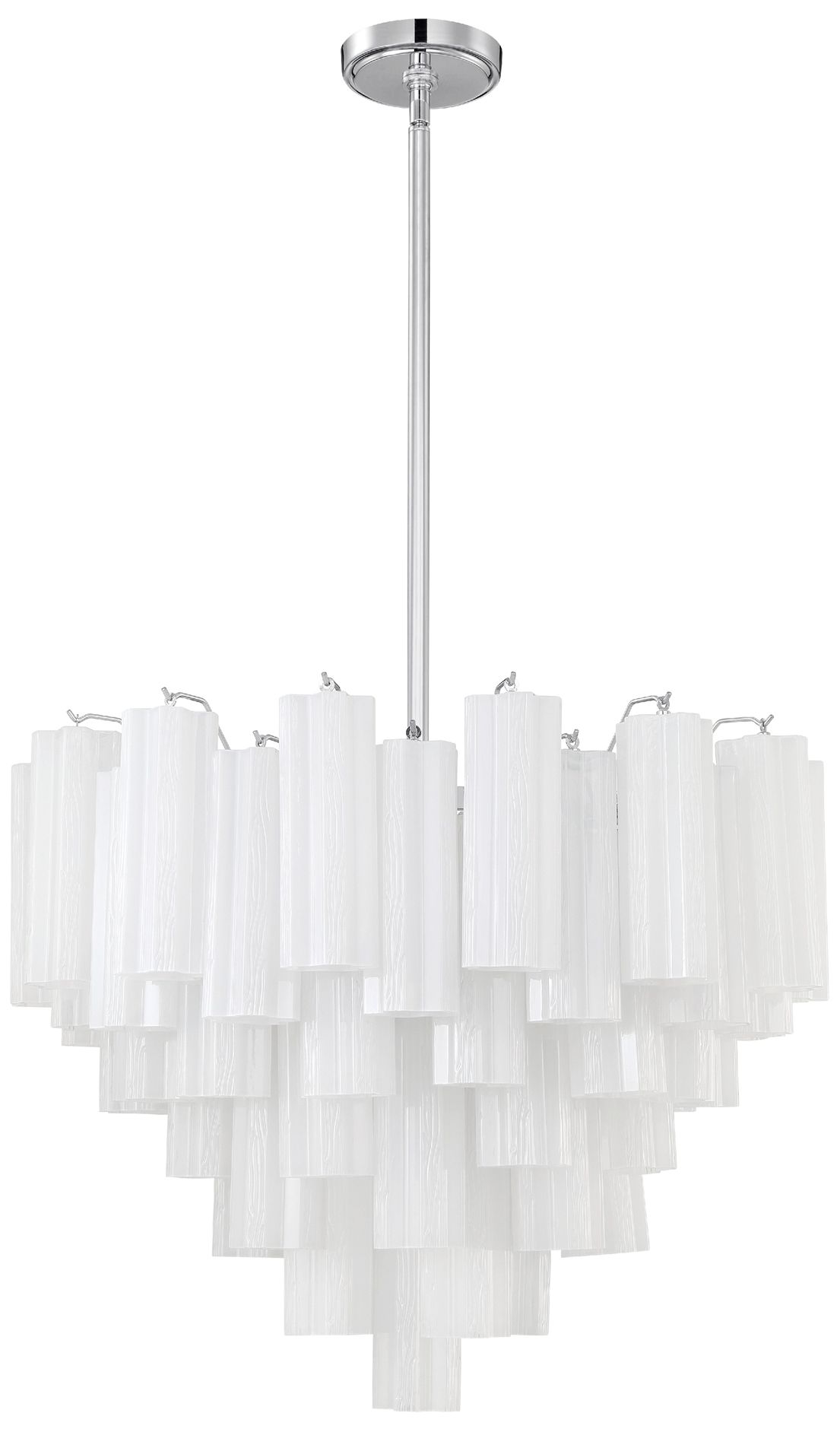 Image 2 Crystorama Addis 26.75'' Polished Chrome Chandelier