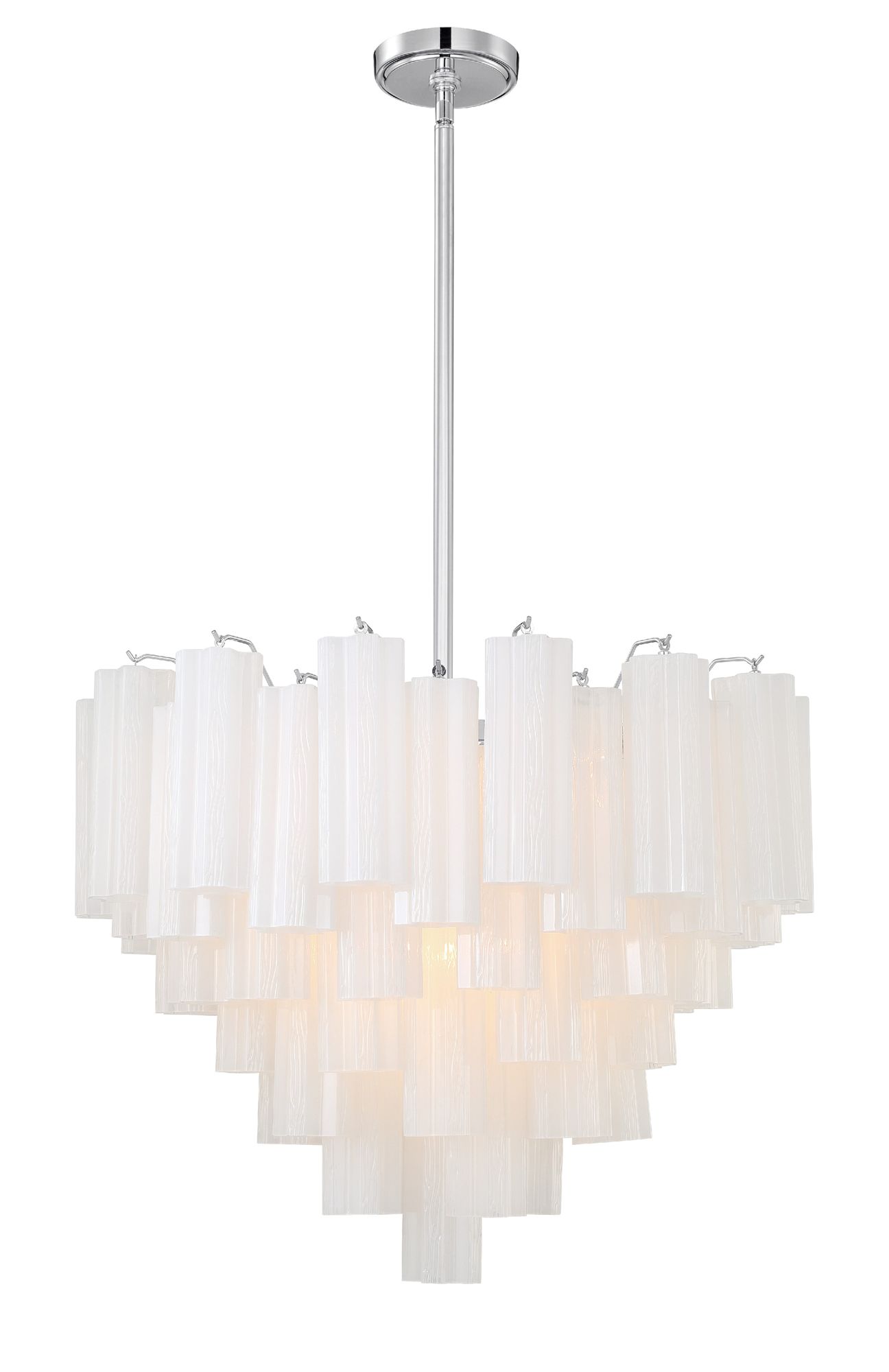 Image 3 Crystorama Addis 26.75'' Polished Chrome Chandelier more views