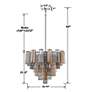 7_Crystorama Addis 26 3/4" Wide Polished Chrome 12-Light Chandelier more views