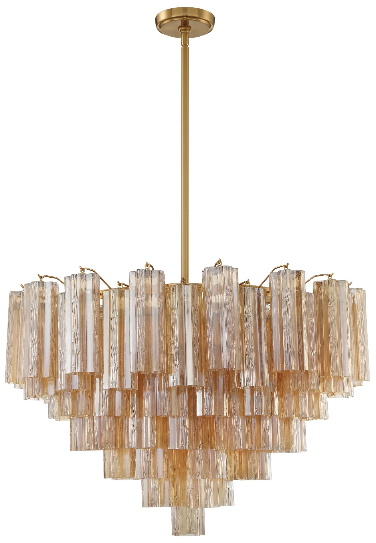 Crystorama Addis 32'' Aged Brass Chandelier