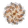 5_Crystorama Addis 32" Wide Aged Brass Chandelier with Autumn Glass more views