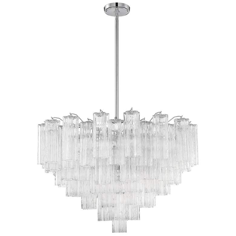 Image 2 Crystorama Addis 32"W Polished Chrome 16-Light Chandelier