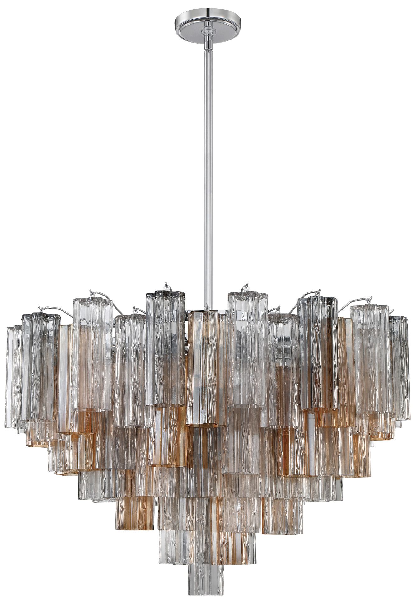 Image 2 Crystorama Addis 32'' Polished Chrome Chandelier