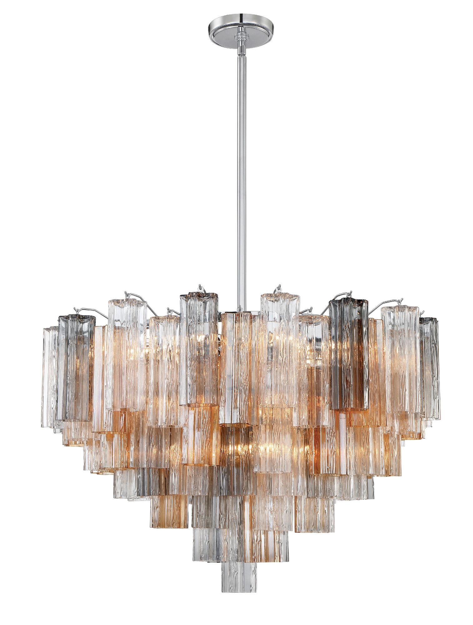 Image 3 Crystorama Addis 32'' Polished Chrome Chandelier more views