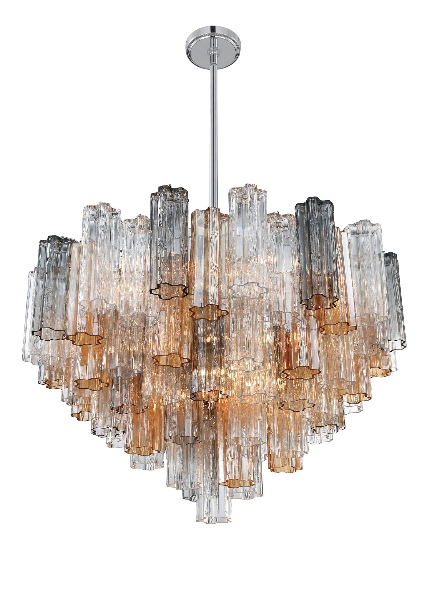 Image 4 Crystorama Addis 32'' Polished Chrome Chandelier more views
